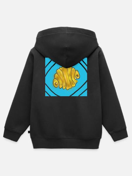 Franzbrötchen - Kinder Premium Organic Zip Hoodie - Schwarz