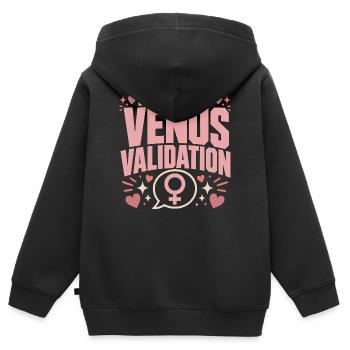 Venus sign Venus astrology - Kids Premium Organic Zip-up Hoodie - black - Back - AI Model Kid Male (0cm)