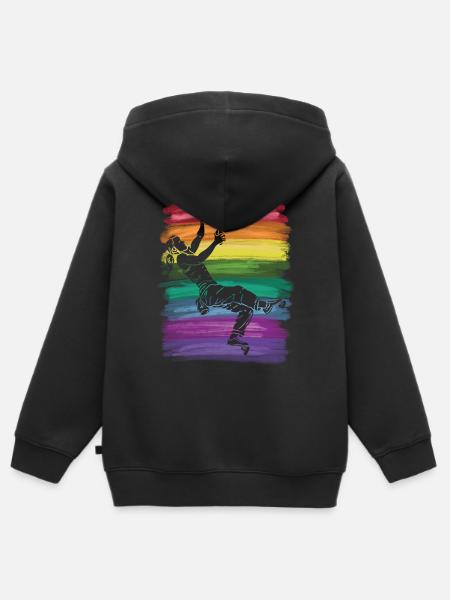Boulderer Boulder Bouldern - Kinder Premium Organic Zip Hoodie - Schwarz