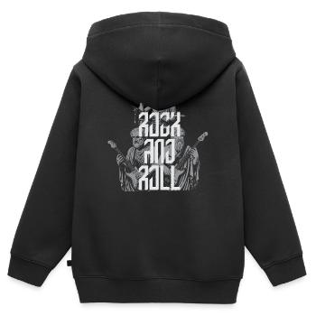 Groupe de philosophes anciens du rock classique T-S - Sweat Premium à capuche zippé enfant bio - noir - Dos - AI Model Kid Male (0cm)