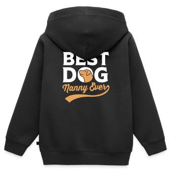 Pet Sitter Pets Babysitter - Kids Premium Organic Zip-up Hoodie - black - Back - AI Model Kid Male (0cm)