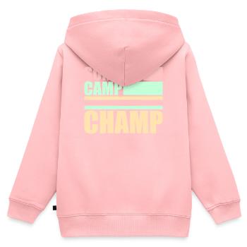 Summer Camp Champ Lustig Kinder Outdoor Abenteuer - Kinder Premium Organic Zip Hoodie - Rosa - Hinten - AI Model Kid Female (0cm)