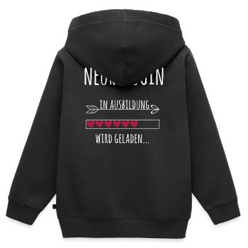 Neurologin Ausbildung Medizinstudium Ärztin - Kinder Premium Organic Zip Hoodie - Schwarz - Hinten - AI Model Kid Male (0cm)