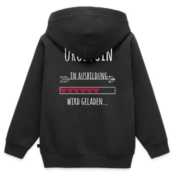 Urologin Ausbildung Medizinstudium Ärztin Medizin  - Kinder Premium Organic Zip Hoodie - Schwarz - Hinten - AI Model Kid Male (0cm)