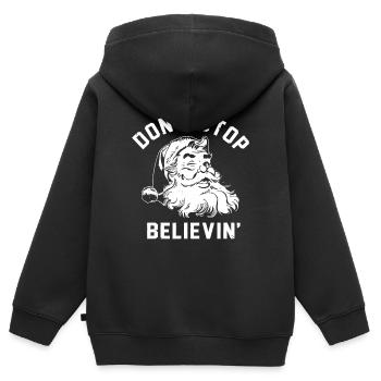 Perseverance Pup Graphic Tee - Kinder Premium Organic Zip Hoodie - Schwarz - Hinten - AI Model Kid Male (0cm)