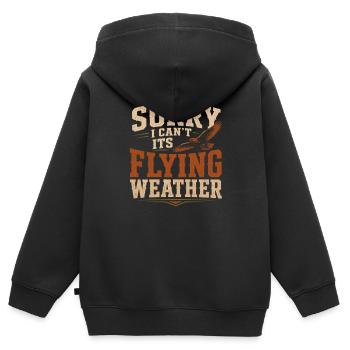 Falconry Falconers Birds of Prey Birds of Prey Guides - Kids Premium Organic Zip-up Hoodie - black - Back - AI Model Kid Male (0cm)