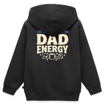 Space Dad Galaxy Dad Best Dad In The Galaxy - Kinder Premium Organic Zip Hoodie - Schwarz - Hinten - AI Model Kid Male (0cm)