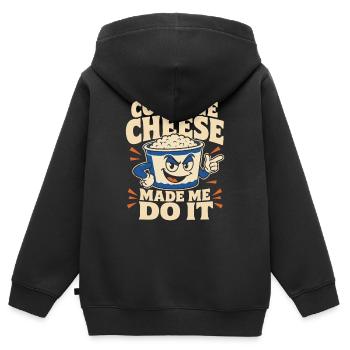 High-protein snack gift for foodies - Kids Premium Organic Zip-up Hoodie - black - Back - AI Model Kid Male (0cm)