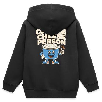 High-protein snack gift for foodies - Kids Premium Organic Zip-up Hoodie - black - Back - AI Model Kid Male (0cm)