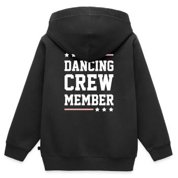 Dancing Crew - Kinder Premium Organic Zip Hoodie - Schwarz - Hinten - AI Model Kid Male (0cm)