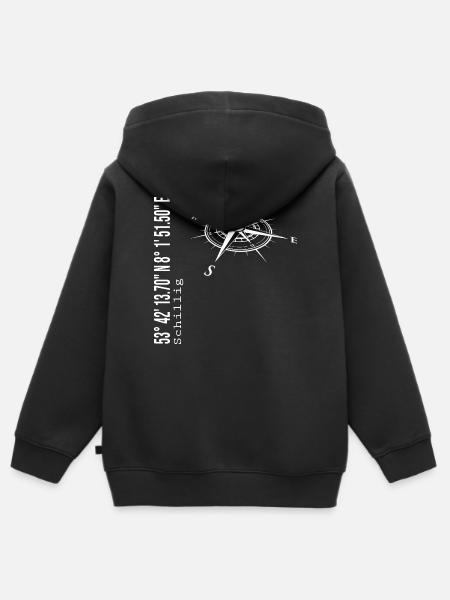 Schillig - Kinder Premium Organic Zip Hoodie - Schwarz