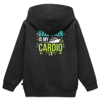 Cruising Granny, Grandma On Deck, - Kids Premium Organic Zip-up Hoodie - black - Back - AI Model Kid Male (0cm)