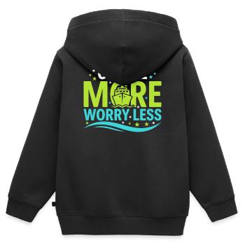 Cruising Granny, Grandma On Deck, - Kids Premium Organic Zip-up Hoodie - black - Back - AI Model Kid Male (0cm)