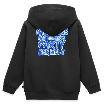 Urlaub Martinique - Kinder Premium Organic Zip Hoodie - Schwarz - Hinten - AI Model Kid Male (0cm)