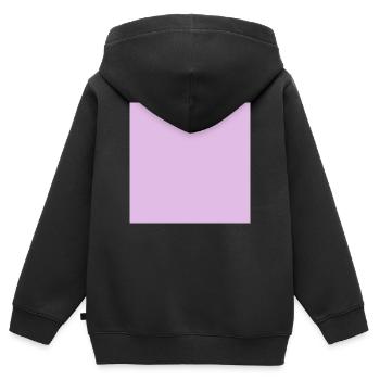 Modèle de texture Roas d’arrière-plan Personnaliser - Sweat Premium à capuche zippé enfant bio - noir - Dos - AI Model Kid Male (0cm)