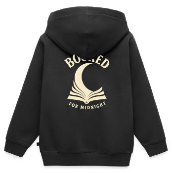 Booked for Midnight - Kids Premium Organic Zip-up Hoodie - black - Back - AI Model Kid Male (0cm)