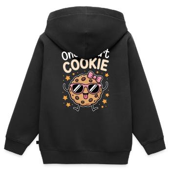 One Smart Cookie - Smart Cookie with Glasses - Kids Premium Organic Zip-up Hoodie - black - Back - AI Model Kid Male (0cm)