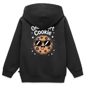 One Smart Cookie - Smart Cookie with Glasses - Kids Premium Organic Zip-up Hoodie - black - Back - AI Model Kid Male (0cm)