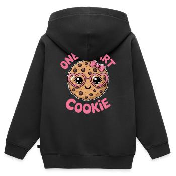 One Smart Cookie - Smart Cookie with Glasses - Kids Premium Organic Zip-up Hoodie - black - Back - AI Model Kid Male (0cm)