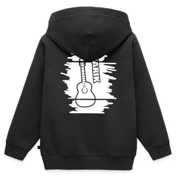 Gift for Marik - Kids Premium Organic Zip-up Hoodie - black - Back - AI Model Kid Male (0cm)