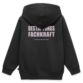 Bestattung Bestattungsfachkraft - Kinder Premium Organic Zip Hoodie - Schwarz - Hinten - AI Model Kid Male (0cm)