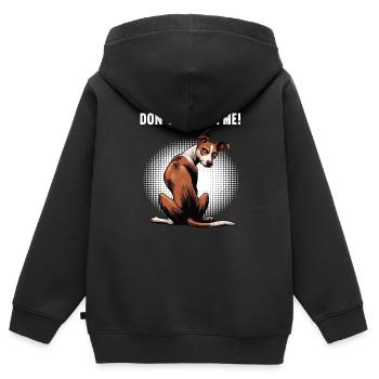 Don't Bother Me Podenco Podencos Podenco Lovers - Kids Premium Organic Zip-up Hoodie - black - Back - AI Model Kid Male (0cm)