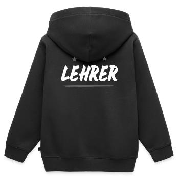 Lehrer Beruf - Kinder Premium Organic Zip Hoodie - Schwarz - Hinten - AI Model Kid Male (0cm)