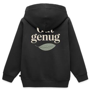 Gut Genug Selbstliebe Ich Bin Gut Genug Selbstwert - Kinder Premium Organic Zip Hoodie - Schwarz - Hinten - AI Model Kid Male (0cm)