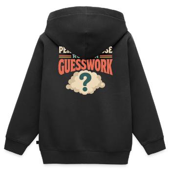 Perimenopause Brain Fog Menopause Midlife Geschenk - Kinder Premium Organic Zip Hoodie - Schwarz - Hinten - AI Model Kid Male (0cm)