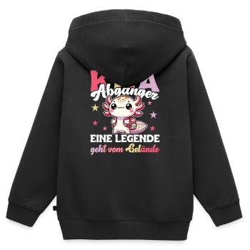 Kita Abgänger 2025 Abschied Kindergarten - Kinder Premium Organic Zip Hoodie - Schwarz - Hinten - AI Model Kid Male (0cm)