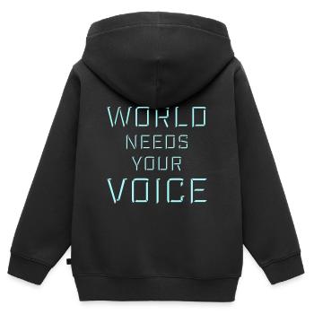 Always Remember Why You Started Motivation Spruch - Kinder Premium Organic Zip Hoodie - Schwarz - Hinten - AI Model Kid Male (0cm)