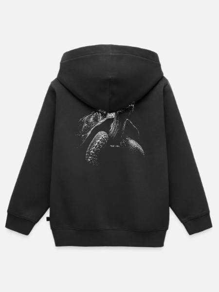 Schildkröte - Kinder Premium Organic Zip Hoodie - Schwarz