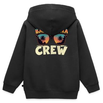 Barcelona Crew - Kinder Premium Organic Zip Hoodie - Schwarz - Hinten - AI Model Kid Male (0cm)