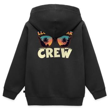 Lloret De Mar Crew - Kinder Premium Organic Zip Hoodie - Schwarz - Hinten - AI Model Kid Male (0cm)