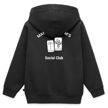 Mahjong Moms Club - Kinder Premium Organic Zip Hoodie - Schwarz - Hinten - AI Model Kid Male (0cm)