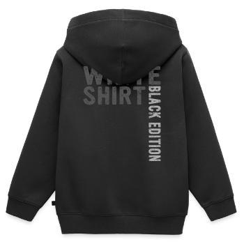 Lustiger Spruch Weißes Shirt Black Edition - Kinder Premium Organic Zip Hoodie - Schwarz - Hinten - AI Model Kid Male (0cm)