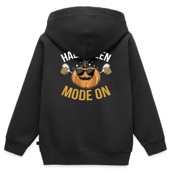 Halloween Mode On Halloween Party Ideas Halloween - Kinder Premium Organic Zip Hoodie - Schwarz - Hinten - AI Model Kid Male (0cm)