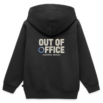 Schülerhumor – Sommer außerhalb des Büros vorbei - Kinder Premium Organic Zip Hoodie - Schwarz - Hinten - AI Model Kid Male (0cm)