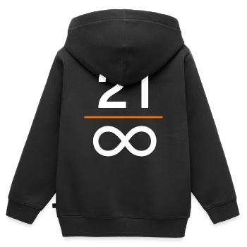 bitcoin digital money store of value finance - Kids Premium Organic Zip-up Hoodie - black - Back - AI Model Kid Male (0cm)