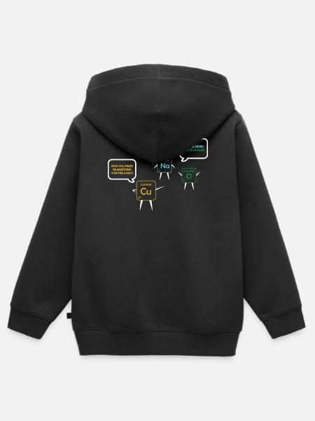 Chemielehrer Chemie Chemiker - Kinder Premium Organic Zip Hoodie - Schwarz