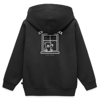 Ich Komm Wieder Kita 2027 – Kindergarten Abschied - Kinder Premium Organic Zip Hoodie - Schwarz - Hinten - AI Model Kid Male (0cm)