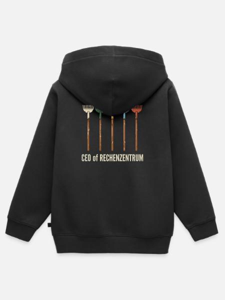 CEO of Rechenzentrum - Kinder Premium Organic Zip Hoodie - Schwarz