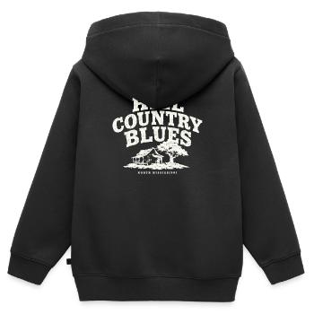 Hill Country Blues North Mississippi - Kinder Premium Organic Zip Hoodie - Schwarz - Hinten - AI Model Kid Male (0cm)