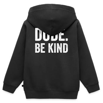 Tag der Solidarität und des Bewusstseins für die E - Kinder Premium Organic Zip Hoodie - Schwarz - Hinten - AI Model Kid Male (0cm)