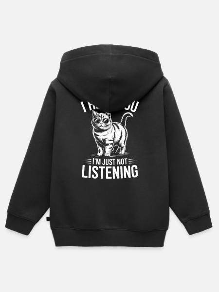 Britisch Kurzhaar Katze Britisch Kurzhaar Geschenk - Kinder Premium Organic Zip Hoodie - Schwarz