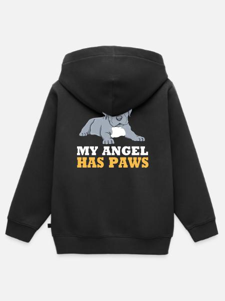 Cane Corso - Kinder Premium Organic Zip Hoodie - Schwarz