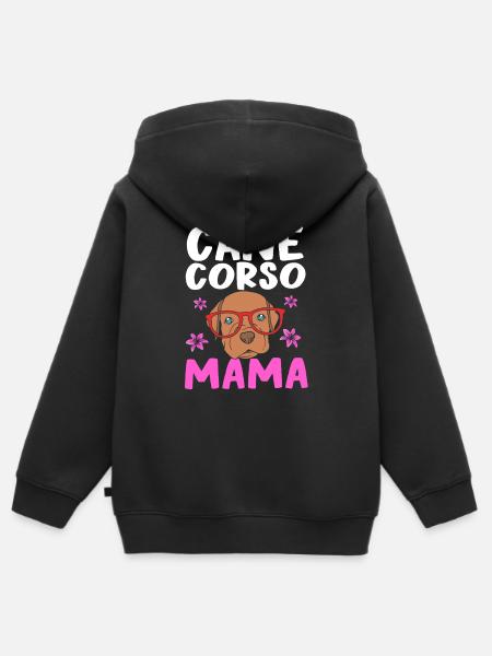 Cane Corso - Kinder Premium Organic Zip Hoodie - Schwarz