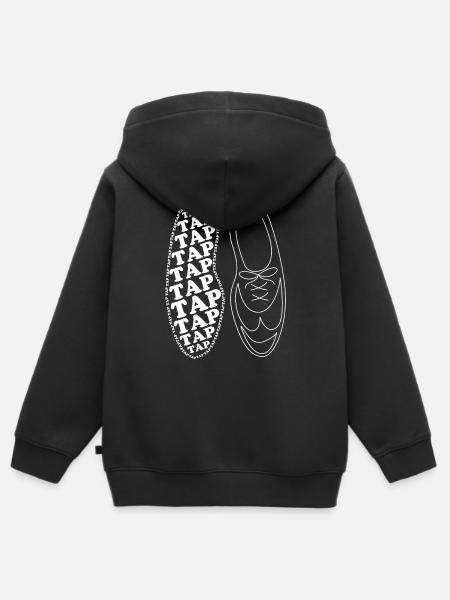 Stepptanz - Kinder Premium Organic Zip Hoodie - Schwarz