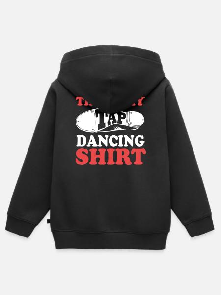 Stepptanz Tanzlehrer Tänzer Tänzerin - Kinder Premium Organic Zip Hoodie - Schwarz