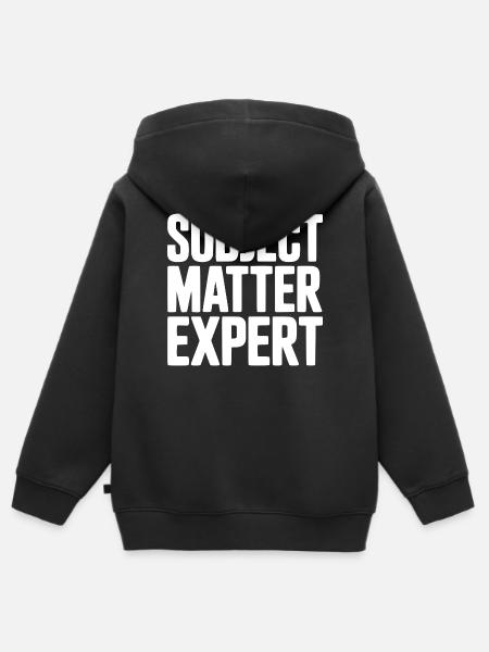 Fachexperte - Kinder Premium Organic Zip Hoodie - Schwarz
